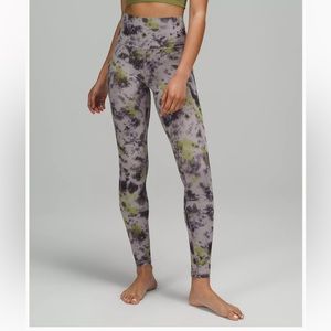 NWT Lululemon align (radial tie dye mauve grey multi) pant